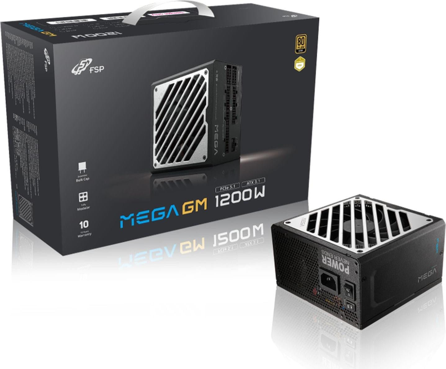 FSP MEGA-1200GM 1200W ATX Modulaire Voeding voor PC