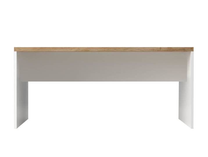Bureau Falco Blanc Brillant/chene - Basika