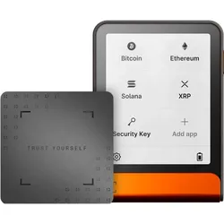 Ledger Flex - Bitcoin Orange inkl.Recovery Key (Bitcoin, Ethereum Classic), Crypto Wallet, Orange, Grau