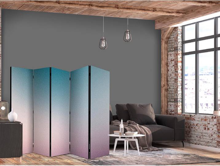 Paravent acoustique dégradé rétro Autres Turquoise 225 x 172cm