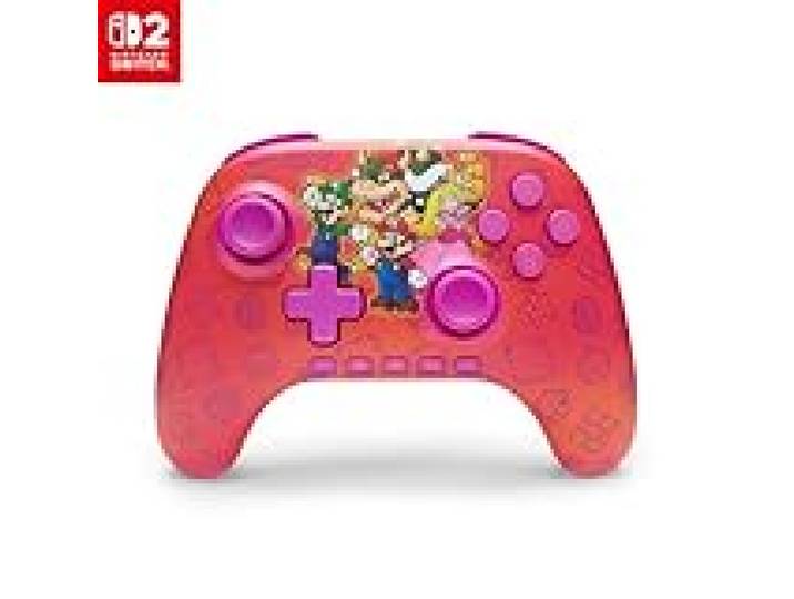 PowerA Manette sans fil Advantage pour Nintendo Switch 2 - Mario et ses amisSous licence officielle, Effet Hall, Boutons programmables, Manette Pro, Bouton C, Commandes à détection de mouvement