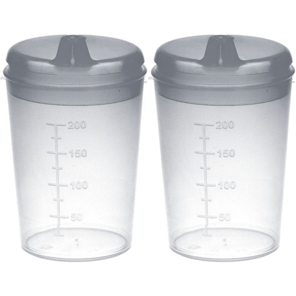 Schnabelbecher 200 ml transparent x2 2x1 St