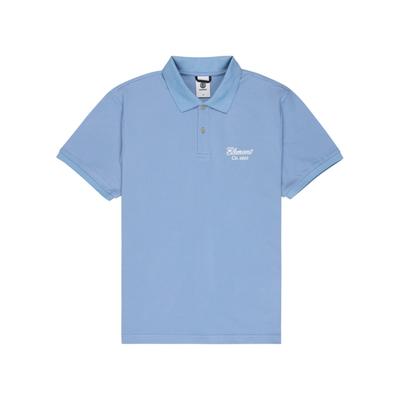 Sporttop ELEMENT "Script", Herren, Gr. S, blau (faded denim), Obermaterial: 100% Baumwolle., Tops Sporttop