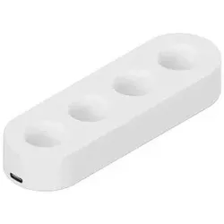Piffany LED Akku-Basis Taper 4 mit USB-C, Weiß 13x4cm