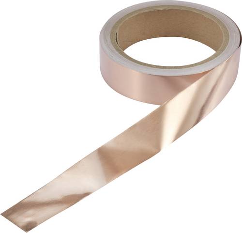 TRU COMPONENTS ESD-Klebeband 10m Kupfer (L x B) 10m x 25mm CU-F2.5R1000