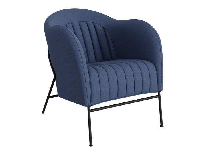 Sessel Mini, Johann Jakob, kat. , elyot dark blue, Textil
