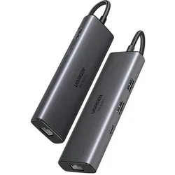 Ugreen CM512 (USB-C, 6 Ports), Dockingstation + USB Hub, Grau