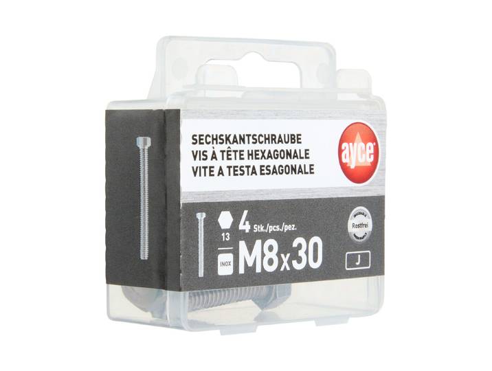 Sechskant-Schraube Metrisch Rostfrei M8 30 mm