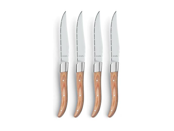 Amefa Couteau de grill Royal Steak 4 pièces Natural dans une boîte en bois