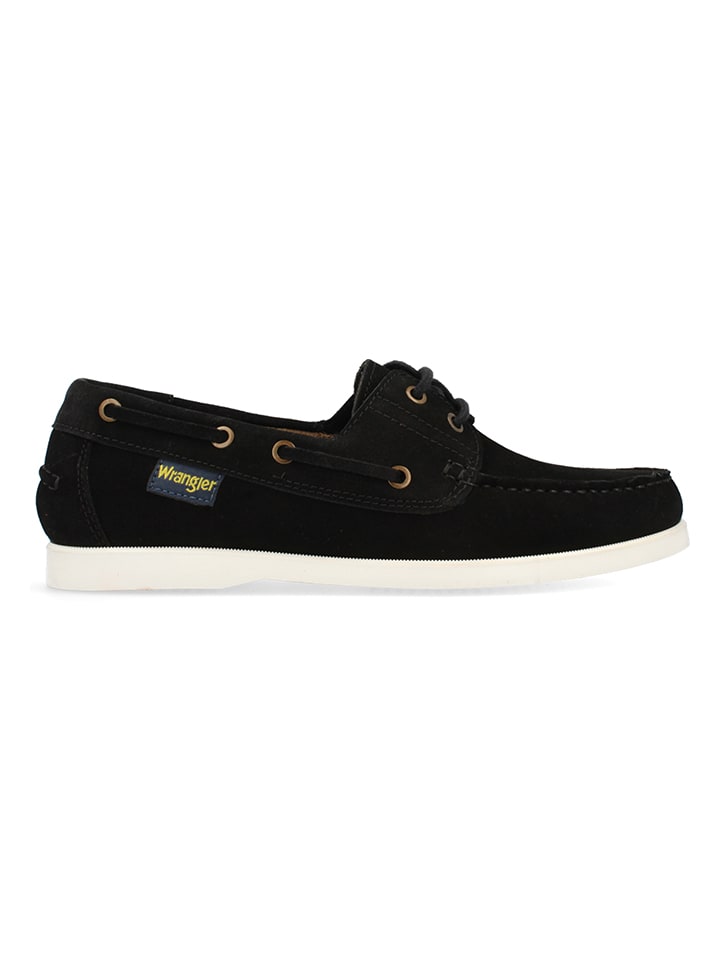 Wrangler Leder-Slipper in Schwarz - 43