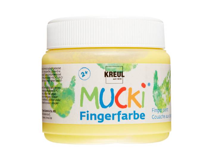 Kreul Mucki Fingerfarbe Gelb 150 ml