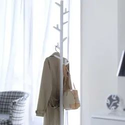 Yamazaki Garderobenständer Kleiderständer Garderobe modern weiß mit 8 Haken Branch 07066