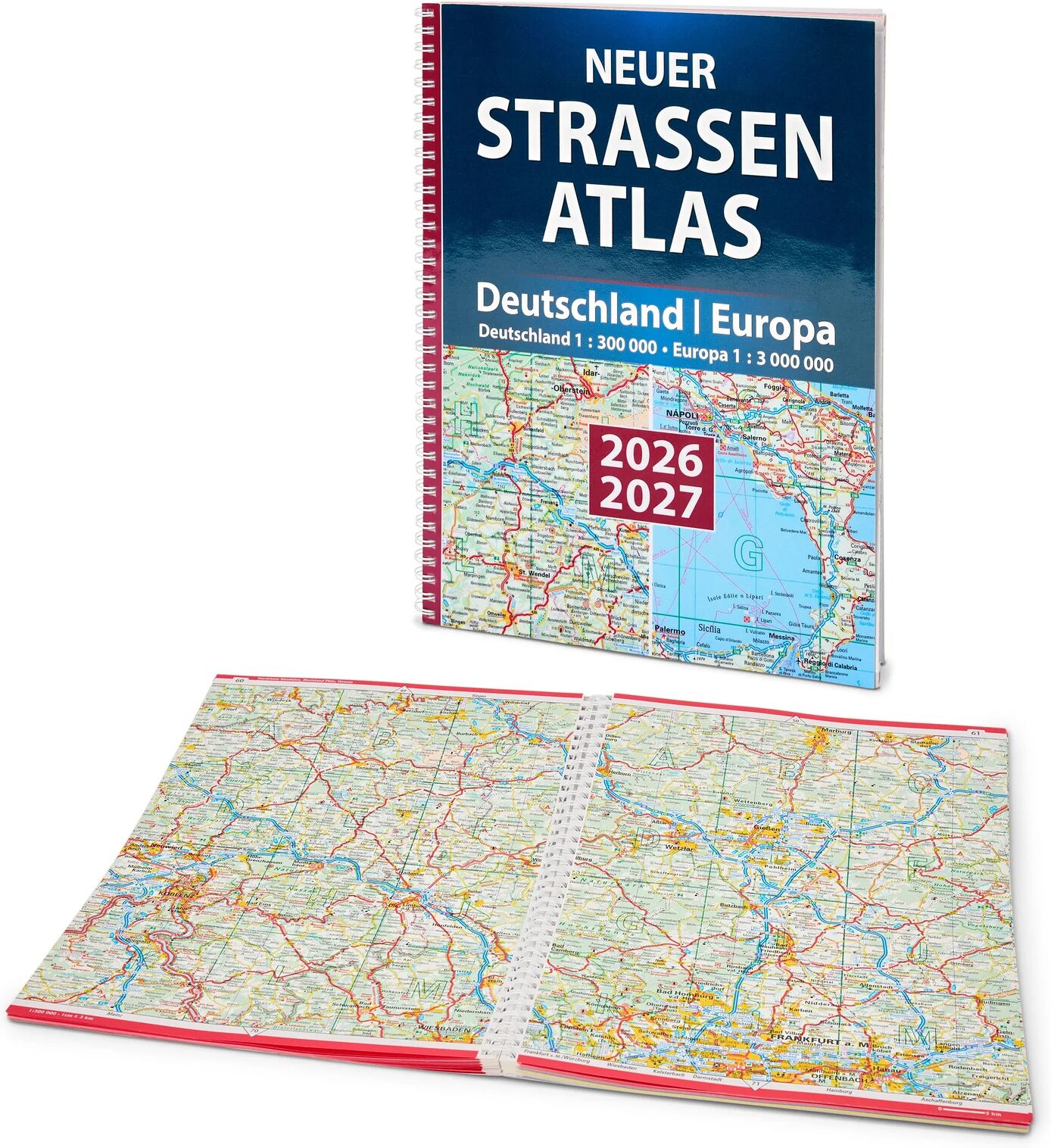 Tchibo - Buch »Neuer Strassen-Atlas Deutschland/Europa 2026/2027«