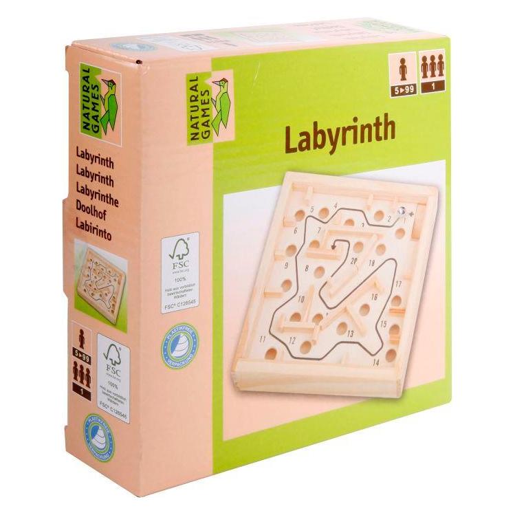 Natural games Labyrinth (Deutsch, Englisch, Französisch, Italienisch, Niederländisch, 1 Spieler) (0061409726)