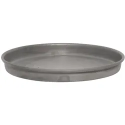 IB Laursen Kerzentablett aus Metall mit Kante, H1,5/ Ø13 cm, grau