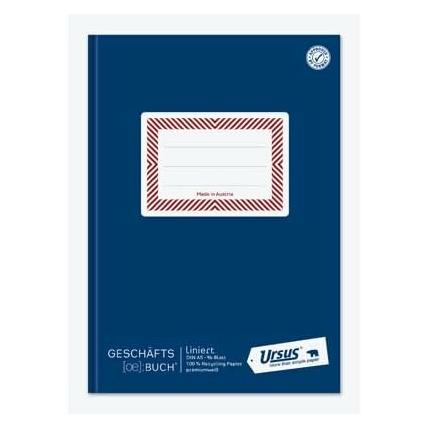 Ursus Geschäftsbuch Ö-Geschäftsbuch DIN A5 liniert, blau Hardcover 192 Seiten (96x) (608396)