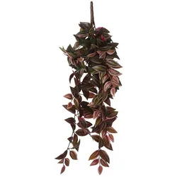 Mica Decorations, Kunstpflanzen, Tradescantia hängend L54cm bordeaux (15 cm)