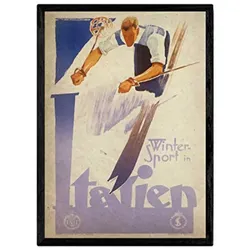 POSTER Ski Italien A4 Rahmenlos