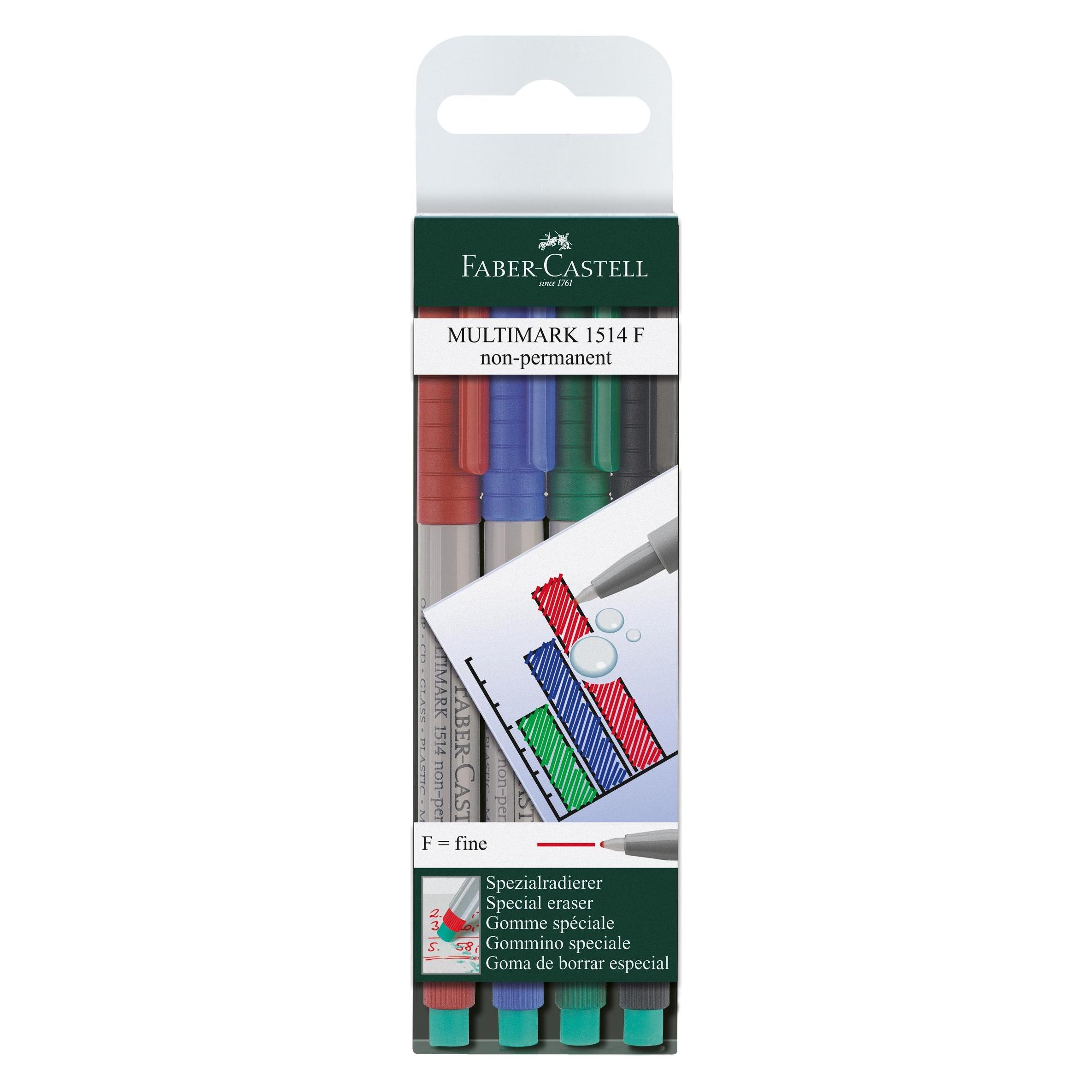 Faber-Castell Overheadstift Multimark Non-Permanent (4x) (151404)