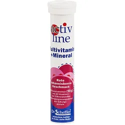 ACTIVLINE Multivit.m.rote Johannisb. Brausetabl. 20 St