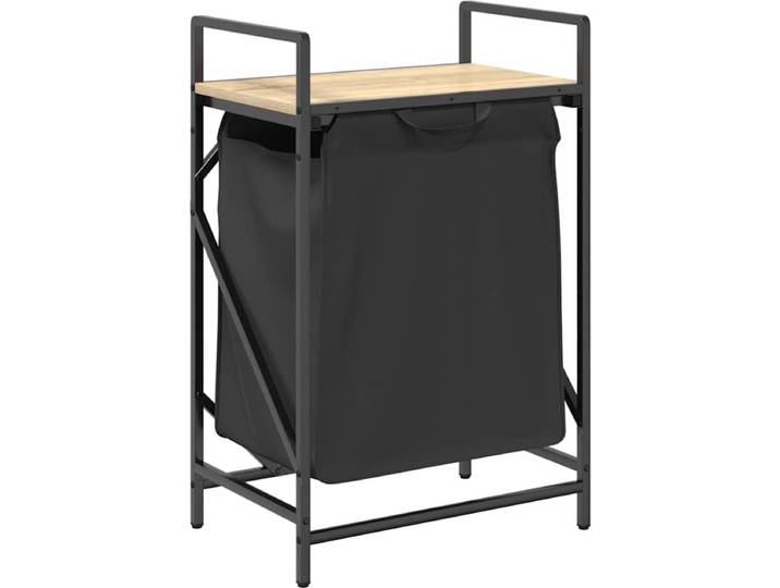 vidaXL - Wasmand - 1 - vak - met - plank - sonoma - eikenkleurig