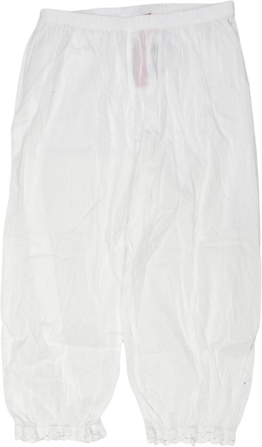 Ewa i Walla Damen Stoffhose, Weiß, Gr. XS, Baumwolle - Second Hand