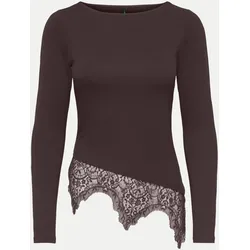 ONLLAILA Top mit Spitze Braun L
