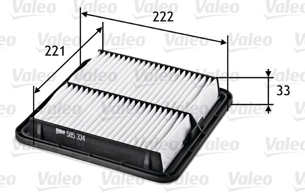 Valeo Luftfilter 585334 Filtereinsatz 32mm Für Subaru