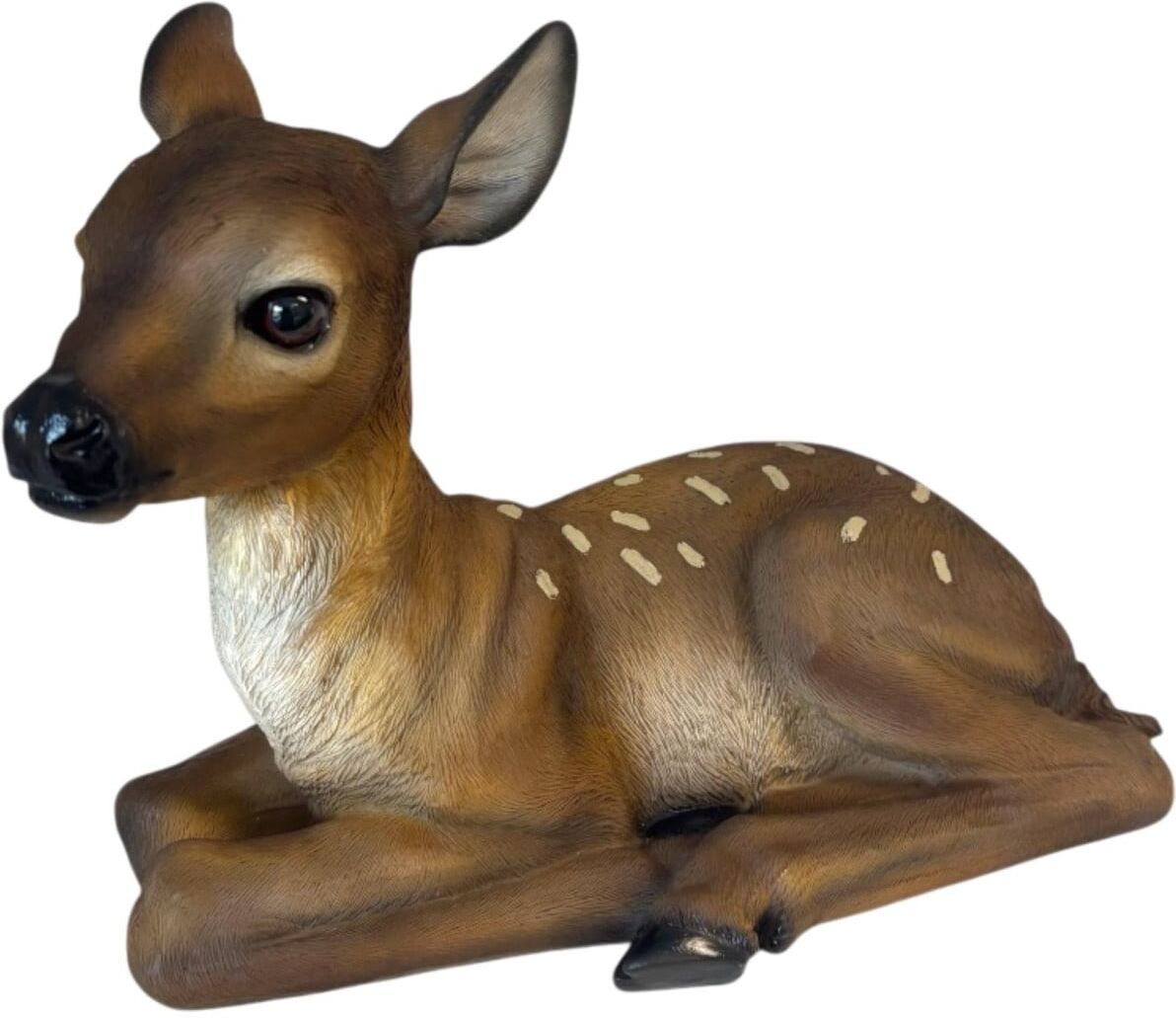 FD Dekofigur Reh liegend 26,5 x 38 cm braun/beige