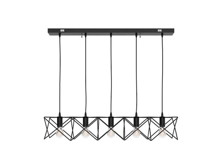 Hängelampe SOLARA 5 Lampen schwarz