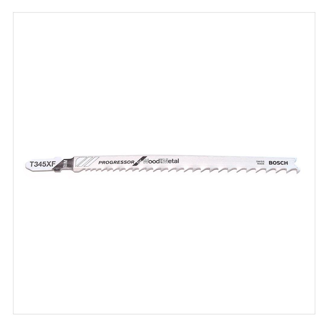 Bosch Professional Zubehör PRO Multi Material thick and thin T345XF Stichsägeblatt, 132 mm, 25-tlg. (2608634995)