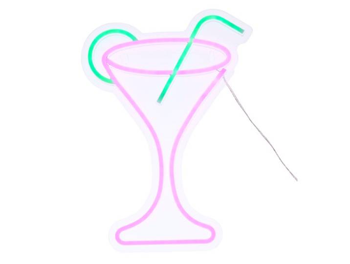 Atmosphera Néon mural LED cocktail - 34,7 cm