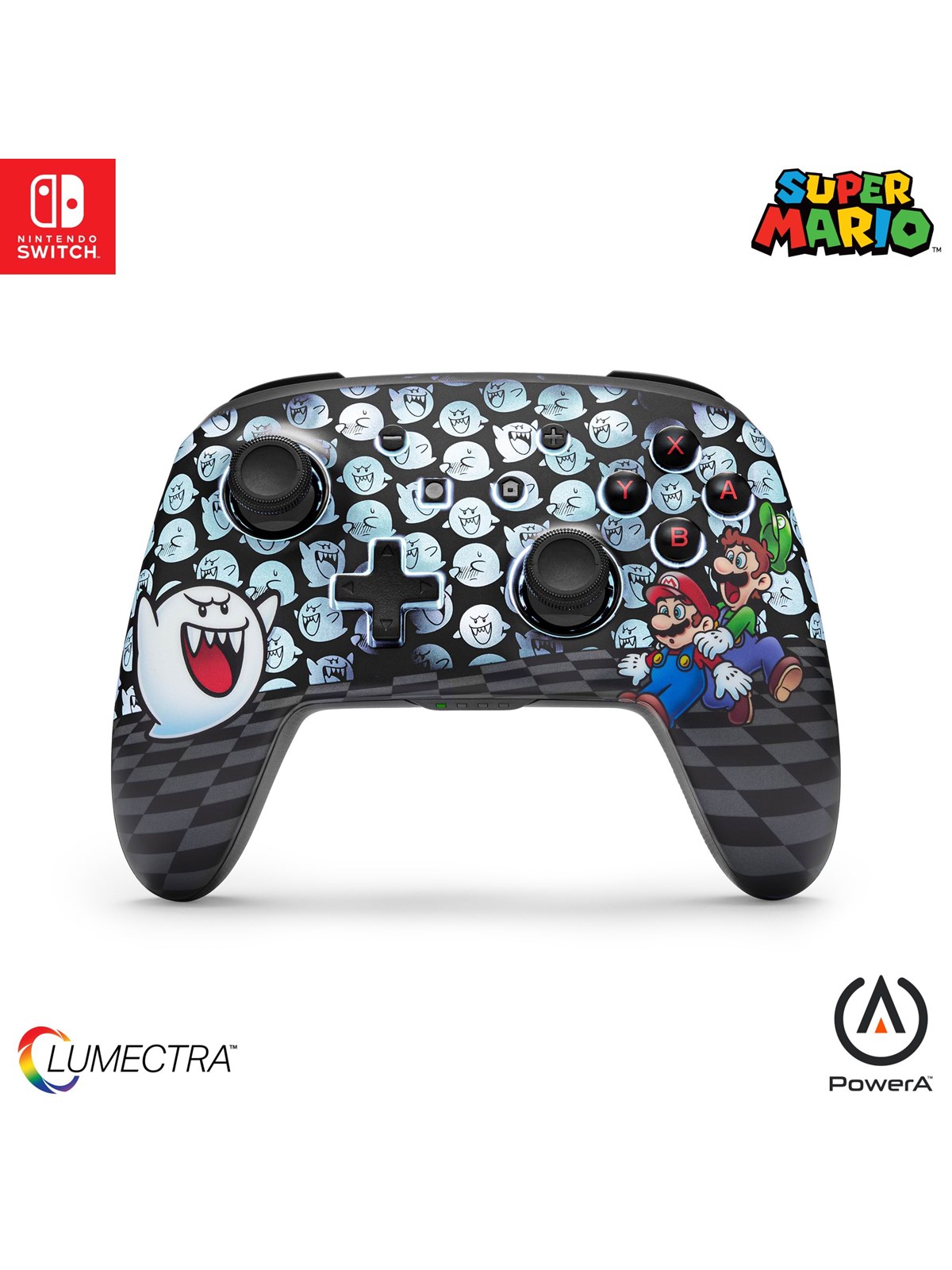 PowerA Verbesserter kabelloser Controller für Nintendo Switch mit Lumectra - Mario Guckguck - Wireless Controller - Nintendo Switch