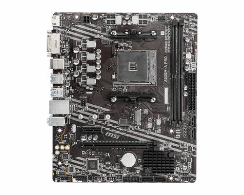 MSI A520M-A PRO Mainboard Sockel (PC) AMD AM4 Formfaktor (Details) Micro-ATX Mainboard-Chipsatz AMD A520