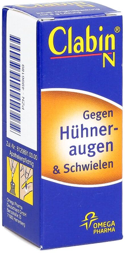 CLABIN N - Lösung zur Behandlung von Hühneraugen und Schwielen
