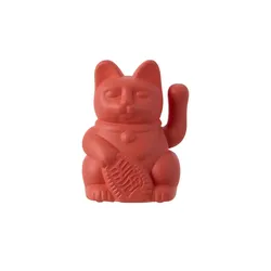 DONKEY Winkekatze   , orange , Kunststoff , Maße (cm): B: 4 H: 5 T: 3.5