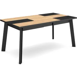 ESSTISCH für 8 Gäste, eiche, schwarz, 167/90/75cm