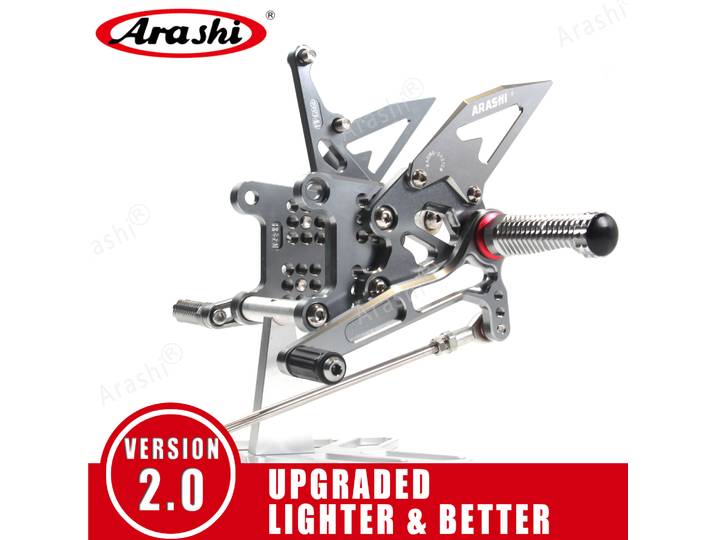 Arashi-Repose-Pieds Réglables CNC pour Triumph Speed Triple, 1 Ensemble, 1050, 2005-2014, 2006, 2007, 2008