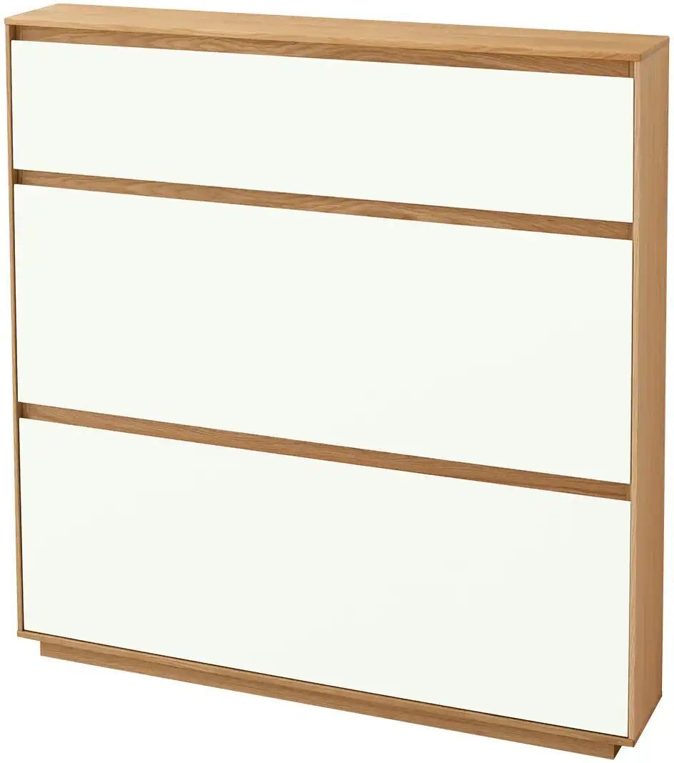 Höffner Schuhschrank  Tiba ¦ weiß ¦ Maße (cm): B: 121 H: 124 T: 21.0