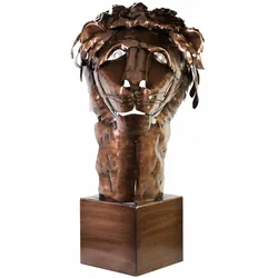 METALLSKULPTUR Braun 63/40 cm