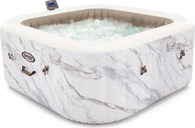 Intex 28464EX, 795 l, 4 Person(en), Rechteck, Blasen-/Strahlmassage, Polyvinylchlorid (PVC), 10 °C
