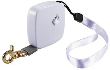 Inspired Deals Compact Retractable Dog Leash For Small Pets, Lightweight Automatic Pet Leash Up To 2m square White