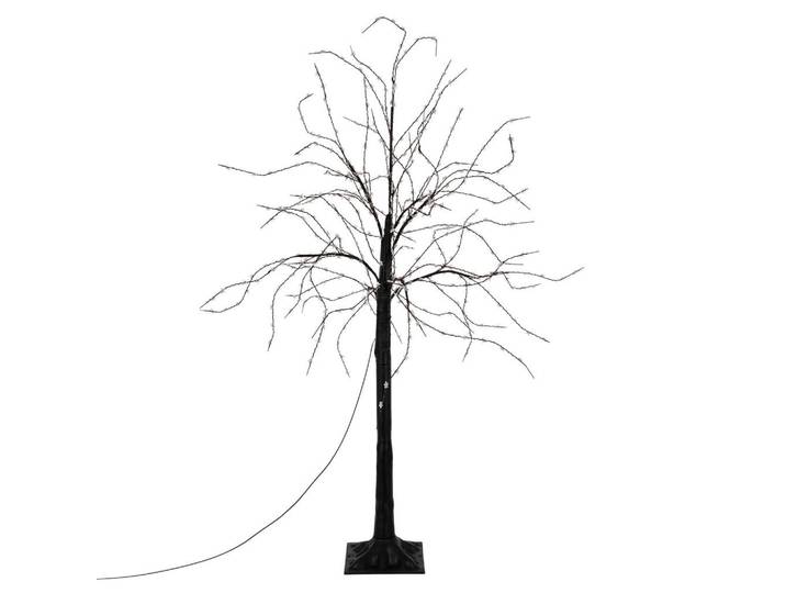 ECD-Germany Weihnacht Baum 120 cm, Schwarz, Kunststoff, 90x120x90 cm, Dekoration, Weihnachtsdekoration