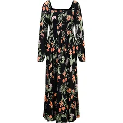 Roxy BLACK SANDS Maxikleid Damen | Gr. M | schwarz - schwarz