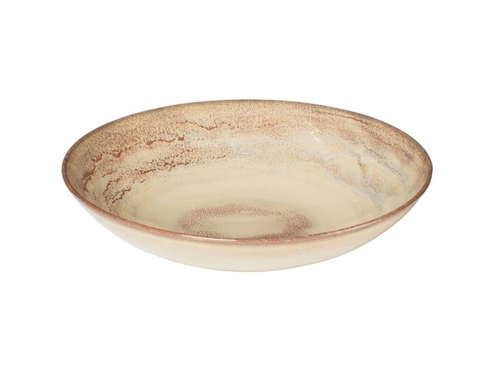 Gipfelstück Teller tief Nebelwald beige Keramik D 22 cm 1 Stk