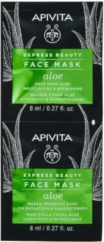 Apivita Express Beauty Mascarilla Hidratante Refrescante Aloe 8ml x2
