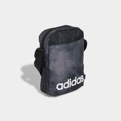 Sporttasche ADIDAS PERFORMANCE "LINEAR CAMO GRAFIK ORGANIZER", schwarz (grau five, grau six, schwarz, weiß), Obermaterial: 100% Polyester, Taschen Sporttasche, für Erwachsene, aus Polyester, mit mehreren Taschen