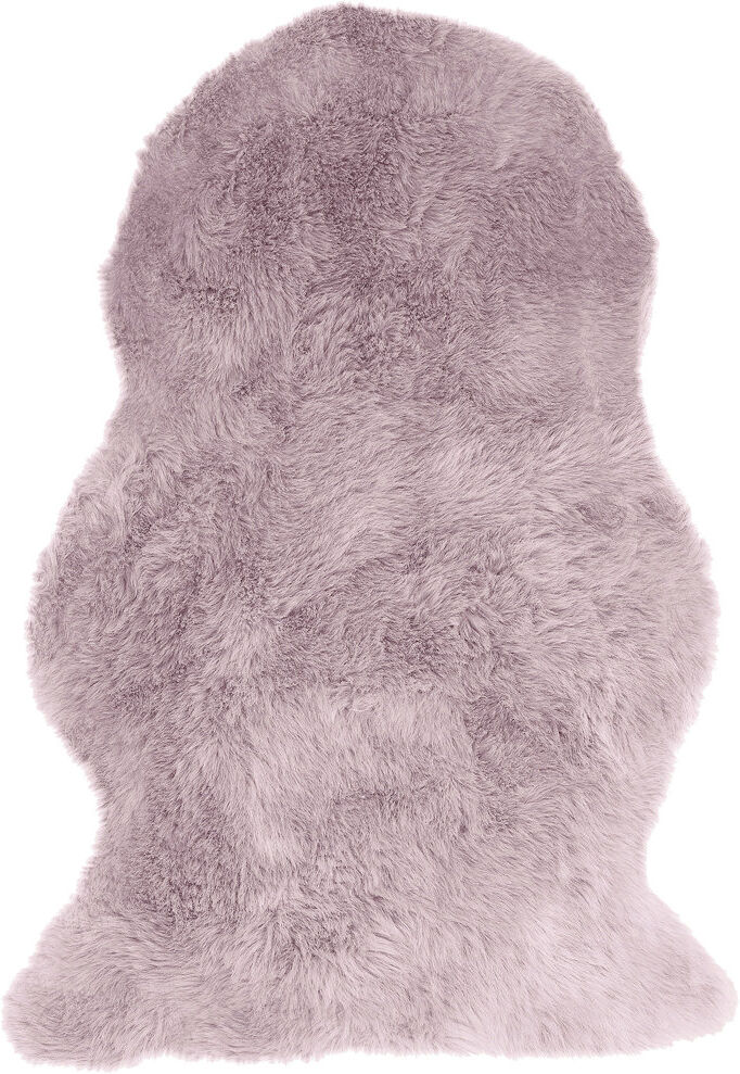 Fjørde & Co Aditya Sheepskin Flokati Area Rug Pink Rectangle 70x x 100cm