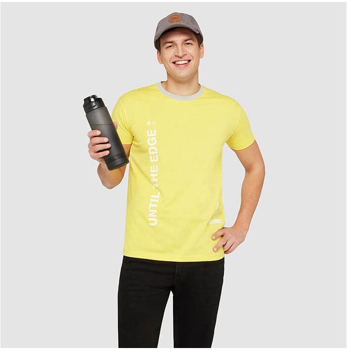 Bouteille de sport 1L en RPET - LEVEL noir