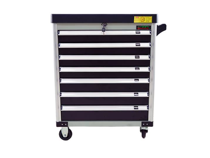 Armoire à outils professionnelle en acier à 7 tiroirs, armoire de rangement pour garage, chariot à outils avec boîte à outils